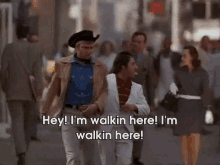 Dustin Hoffman in Midnight Cowboy — Hey! I'm walkin' here!